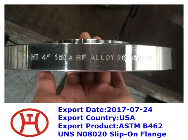 ASTM B 462  UNS N 08020  Bride SO
