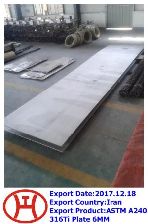 Plaque ASTM A240 316Ti  6 MM