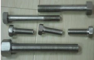 Résistant aux hautes températures N 08020  DIN 2. 4660  Alliage 2 0 Boulon à tête hexagonale / carrée / ronde